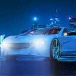 sportwagen bei nacht